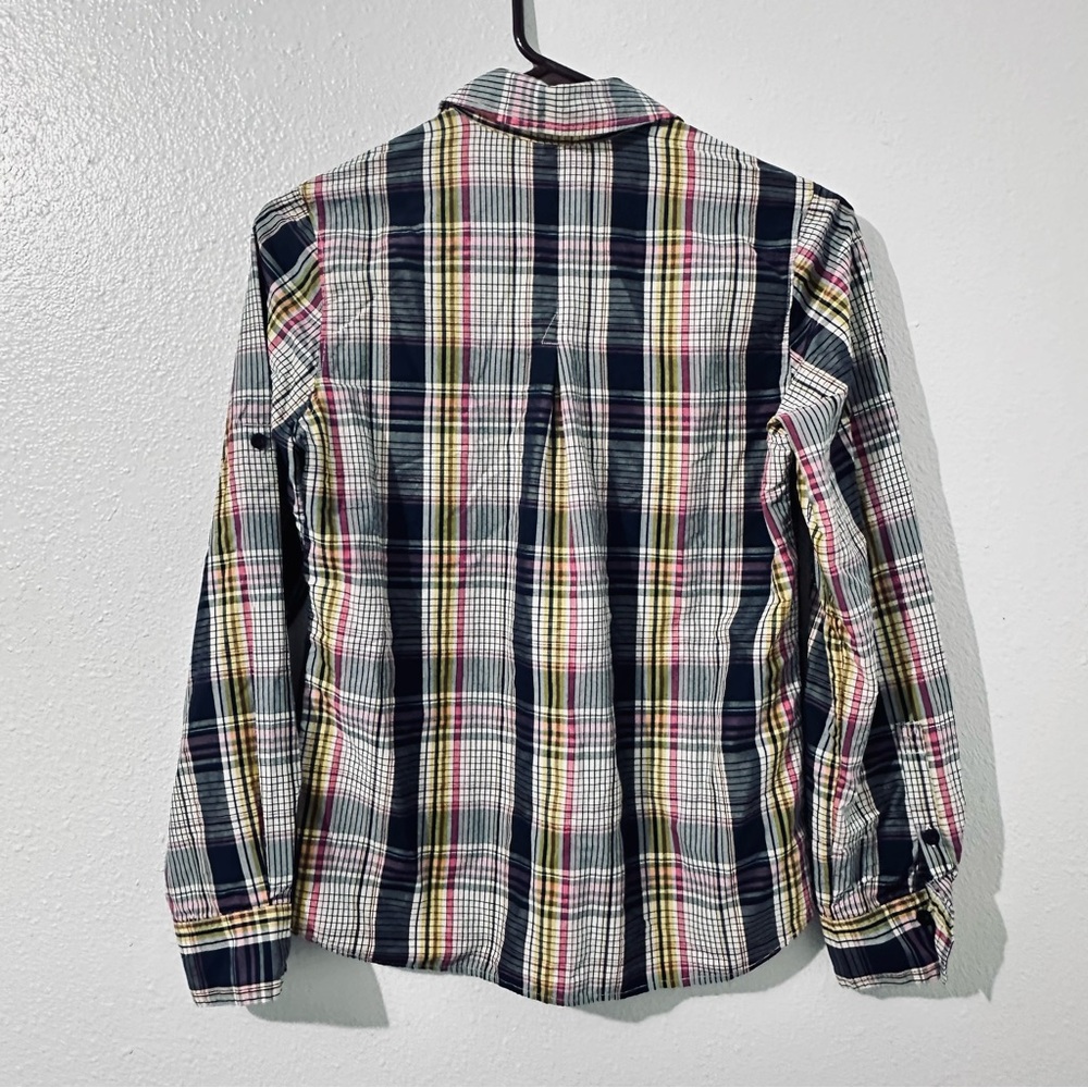 Patagonia Womens Small Plaid Button Blouse Outdoor Hiking Lightweight Camping - Picture 2 of 5